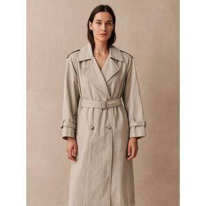 Vintage London Fog khaki Thinsulate 3M Double Breasted Long Trench Coat